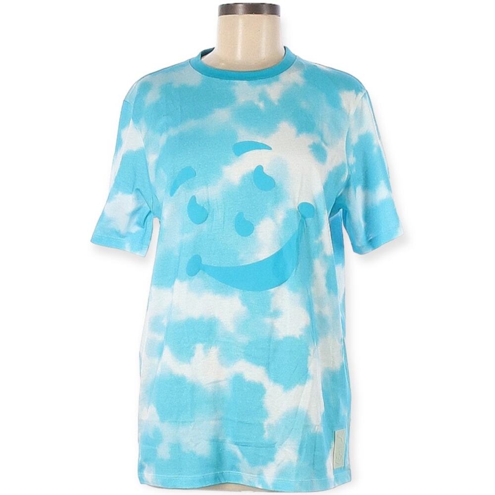 Puma Kool Aid Tie Dye T-Shirt Short Sleeve Tee Collab Blue White Mens Medium NEW
